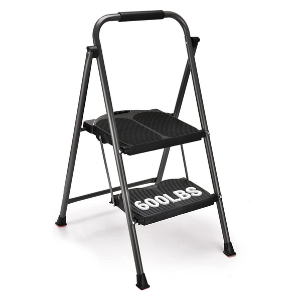 Extra Large & Wide 2 Step Folding Step Stool