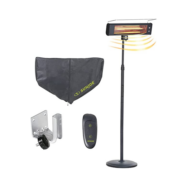 Sun Joe Remote Controlled Water-Resistant Electric Indoor/Outdoor Patio Infrared Heater