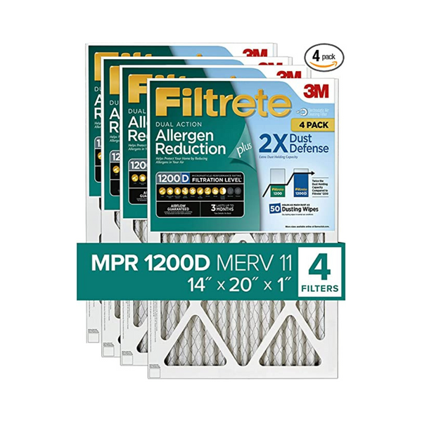 Paquete de 4 filtros de aire Filtrete 14x20x1