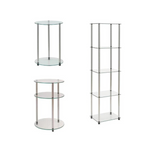 Convenience Concepts Designs2Go Mesa auxiliar de vidrio clásica o torre de niveles a la venta