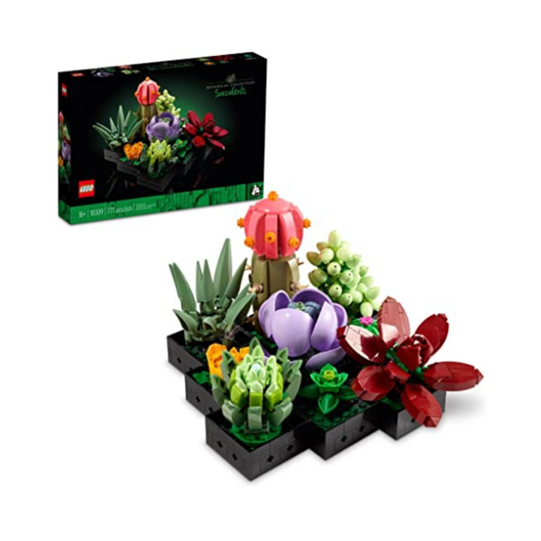 Kit de construcción de plantas LEGO Suculents Botanical Collection de 771 piezas