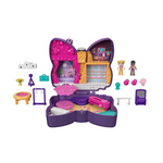 Polly Pocket Compact Playset, Sparkle Stage Bow with 2 Micro Dolls & Accessories