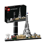 LEGO Architecture Paris Skyline Collectible Model Building Kit with Eiffel Tower and The Louvre