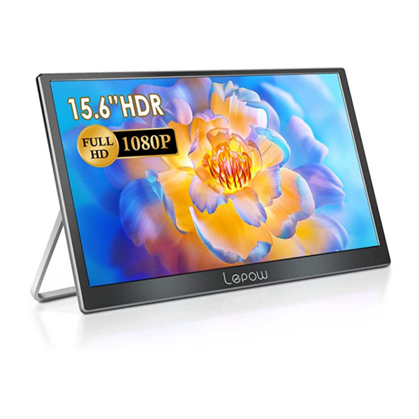 Lepow Portable Monitor 2022 C2 Series 15.6 Inch Full HD 1080P Computer Display IPS Screen