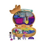 Polly Pocket Compact Playset, Corgi Cuddles with 2 Micro Dolls & Accessories