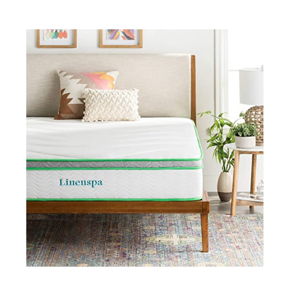 Linenspa 10″ Responsive Feel Supportive California King Hybrid Mattress