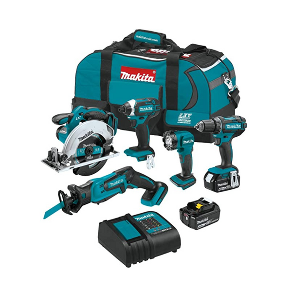 Makita 18V LXT Lithium-Ion Cordless 5-Pc. Combo Kit