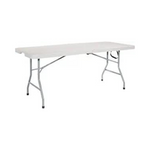 5 Or 6 Foot Multipurpose Center Folding Tables with Wheels On Sale