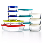 Ahorre en tazones para mezclar y recipientes para almacenar alimentos de Pyrex