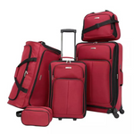 5 Piece Softside Luggage Sets (2 Colors)