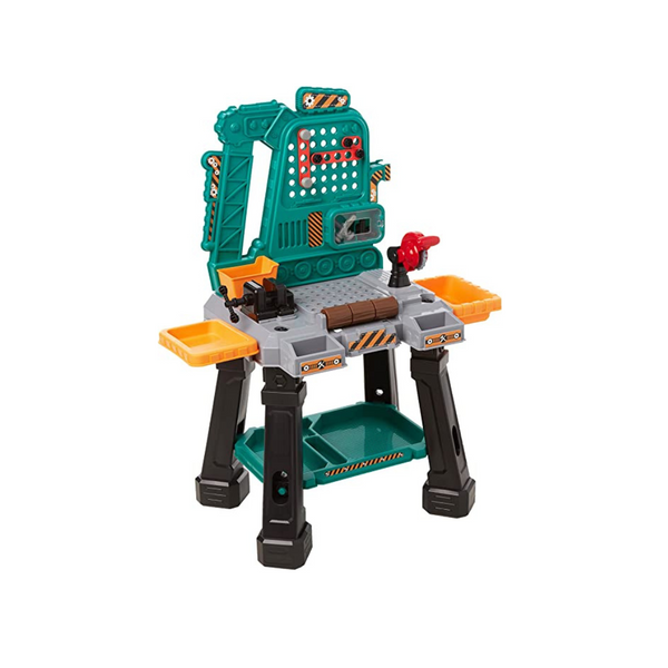Juego de construcción de banco de trabajo para niños con herramientas