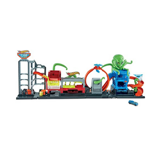 Hot Wheels Ultimate Octo Lavado de autos y auto revelador de color