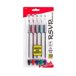 Pentel R.S.V.P. Ballpoint Pens, Fine Line, (0.7mm), Assorted Ink, 5 Pack