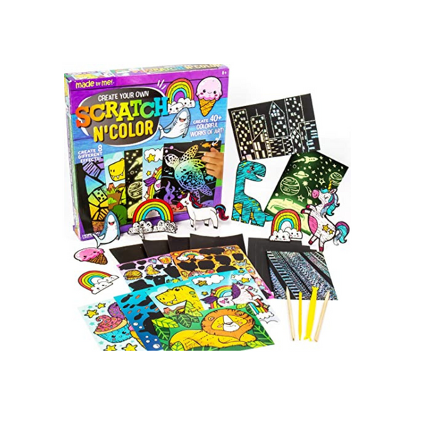 Made By Me Scratch & Color Art Kit PzDeals