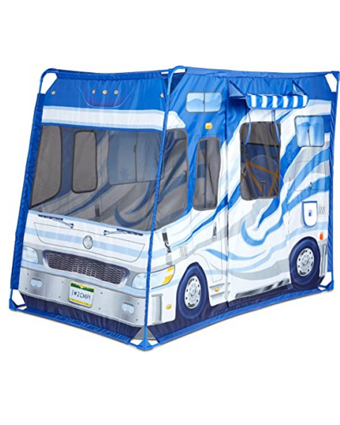 Melissa &amp; Doug Juego de tienda de campaña Let's Explore Camper