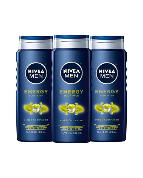 Pack of 3 Nivea Men Energy Body Wash