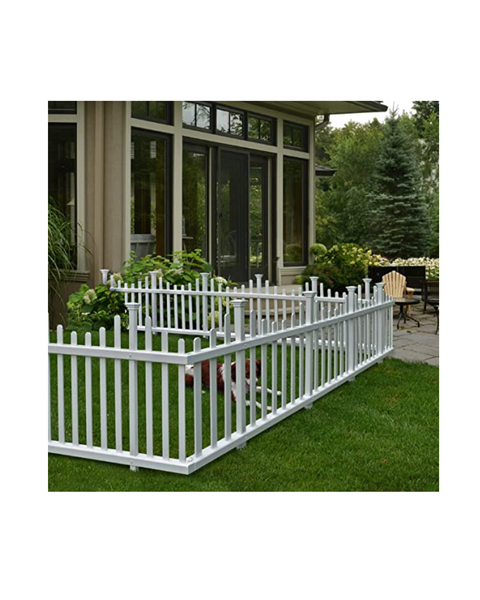 Zippity Outdoor Products Madison No-Dig Vinyl Fence Kit