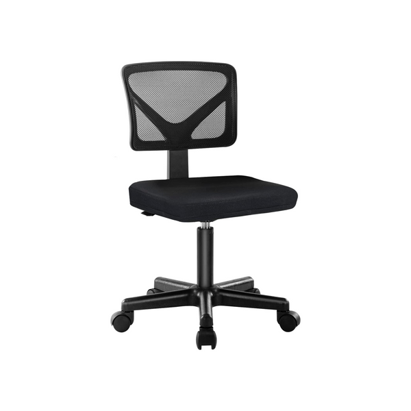 Silla de escritorio giratoria de malla para oficina sin brazos