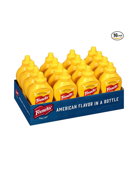 Pack Of 16 French’s Classic Yellow Mustard, 14 oz