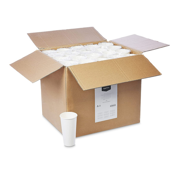 1,000 Amazon Basics Paper Hot Cup, 10 oz