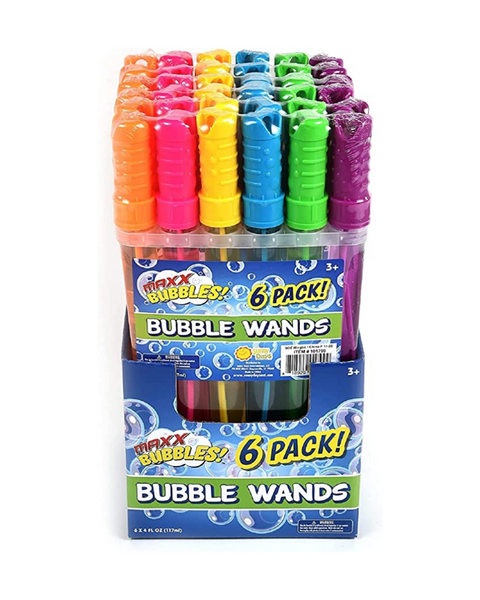 6 Pack Bubble Wand Toy