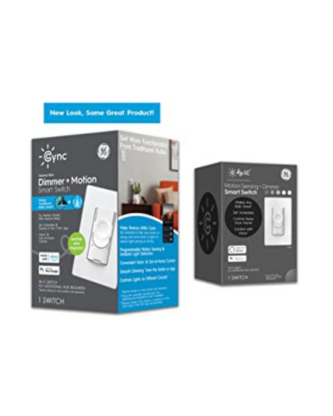 GE Lighting CYNC Smart Dimmer Light Switch + Motion Sensor