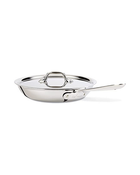 All-Clad D3 3-Ply 10-Inch Stainless Steel Fry Pan with Lid
