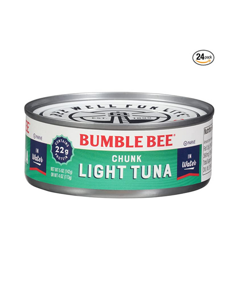 24 Cans of Bumble Bee Chunk Light Tuna In Water