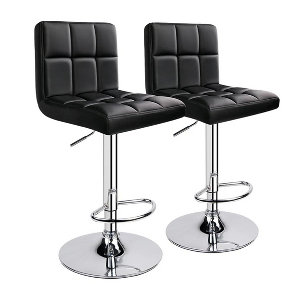 2 taburetes de bar giratorios de altura ajustable Ludmil (4 colores)