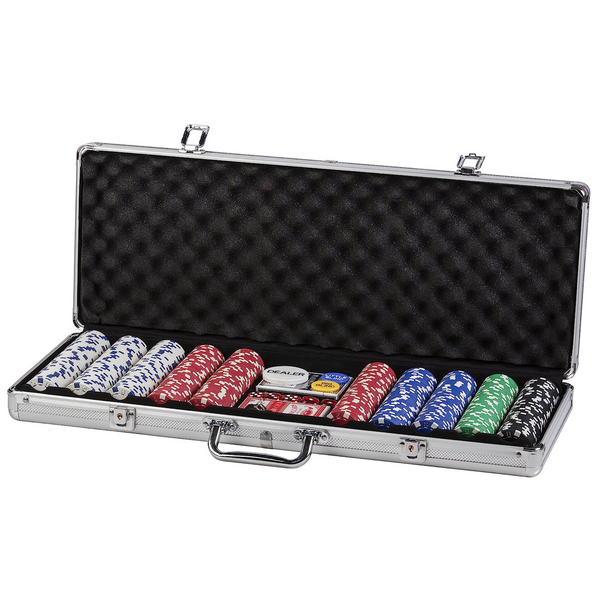 500 Piece Poker Chip Set with Aluminum Case