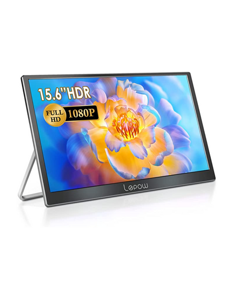 Lepow Portable Monitor 2023 C2 Series 15.6 Inch Full HD 1080P Computer Display IPS Screen