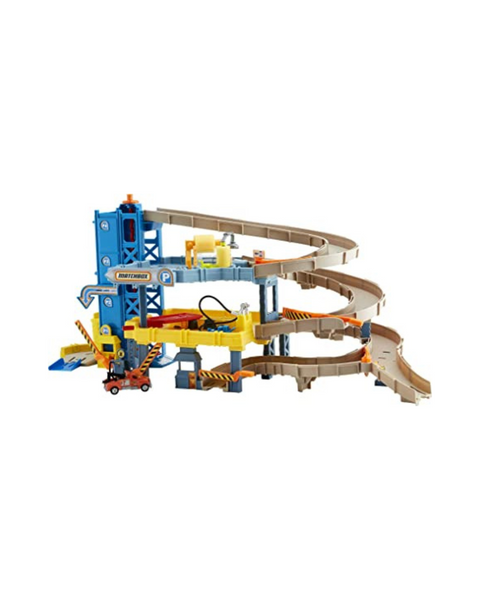 Matchbox Cars Playset, 4-Level Toy Garage & Tow Truck