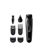 Braun 6-in-1 Beard Trimmer, Ear and Nose Trimmer, Mens Grooming Kit