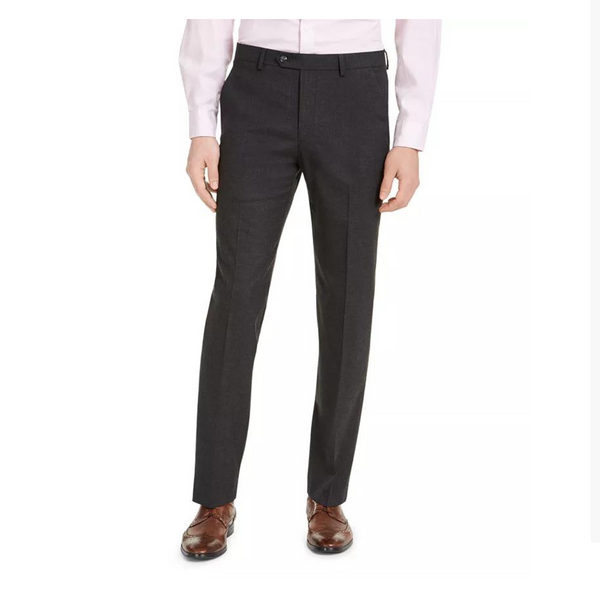 Men's Slim-Fit Stretch Solid Suit Pants