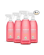 4 Bottles of Method All-Purpose Cleaner Spray, Pink Grapefruit