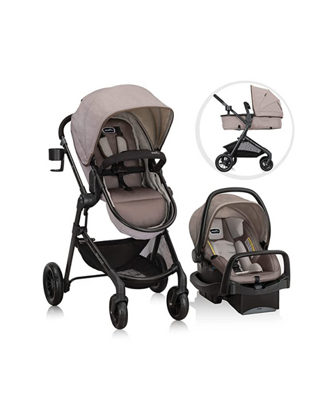 Evenflo Pivot Modular Travel System with LiteMax Infant Car Seat