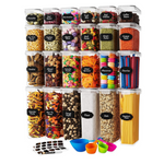 24 Airtight Food Storage Containers Set with Lids