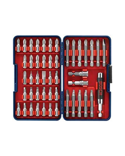 BOSCH 47-Piece High-Carbon Steel Hex Shank Screwdriver Bit Assorted Set