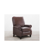 Abbyson Living Contemporary Bonded Leather Manual Pushback Recliner Armchair