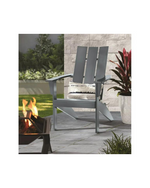 Mainstays Wood Outdoor Modern Adirondack Chair, Grey