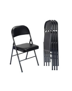 4-Pack of Upholstered Padded Folding Chairs