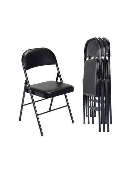 4-Pack of Upholstered Padded Folding Chairs