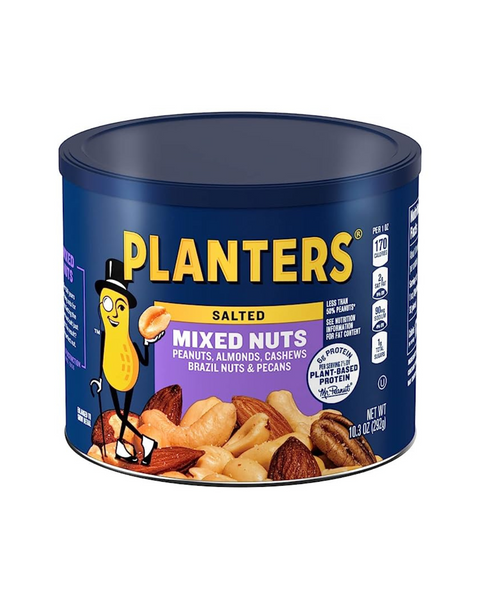 Canister of Planters Salted Mixed Nuts