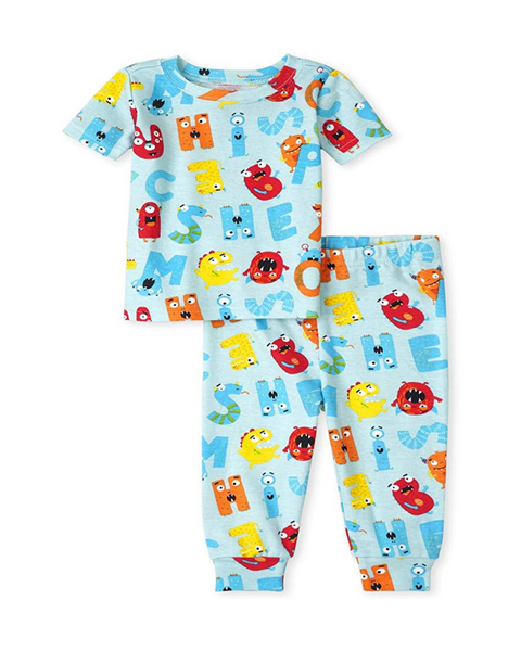 Pijamas de algodón con ajuste ceñido Dino para bebés y niños pequeños de The Children's Place