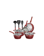 NutriChef Non-Stick Kitchenware Pots & Pans-11 Pcs. Stylish Kitchen Cookware Set