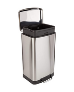 Amazon Basics 40 Liter / 10.5 Gallon Soft-Close Trash Can with Foot Pedal