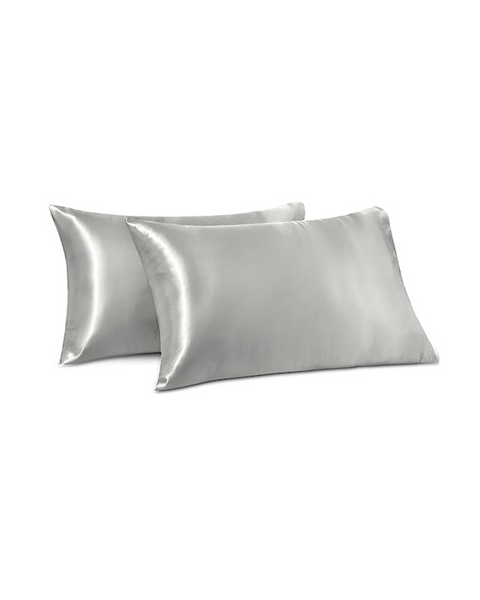 Paquete de 2 fundas de almohada de satén (King; 2 colores)