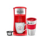 AdirChef Single Serve Mini Travel Coffee Maker & 15 oz. Travel Mug