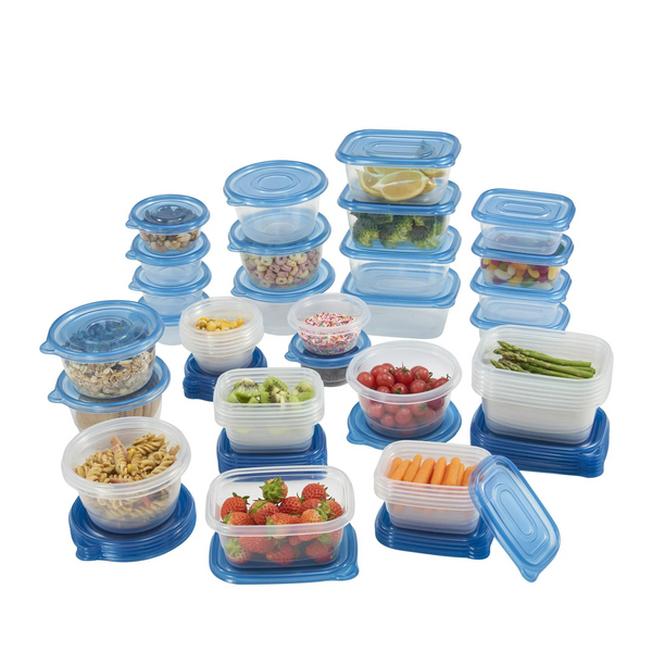 Mainstays Juego de valor variado para almacenamiento de alimentos de 92 piezas
