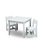 Delta Children MySize Kids Wood Table and Chair Set (2 Chairs Included)